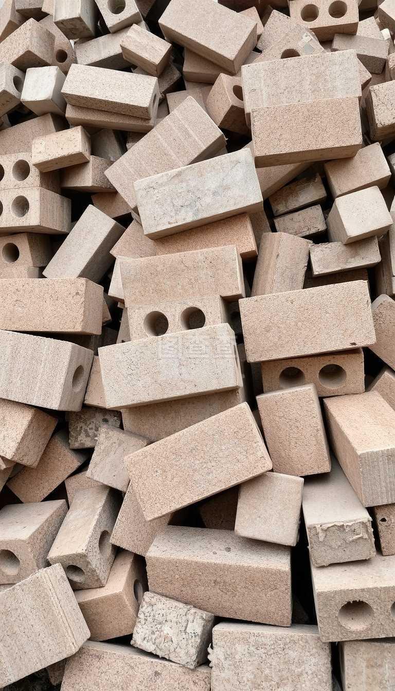 建筑材料的堆疊與管理 混凝土塊的應(yīng)用
